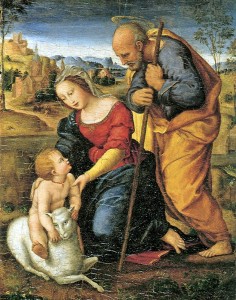 Holy Family with Lamb